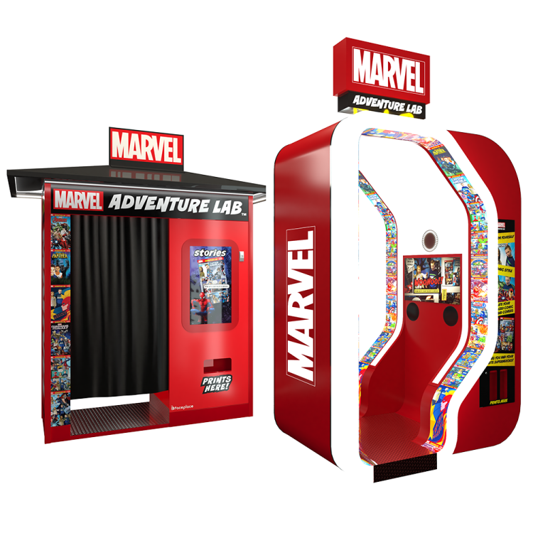 Marvel Adventure Lab photo booth